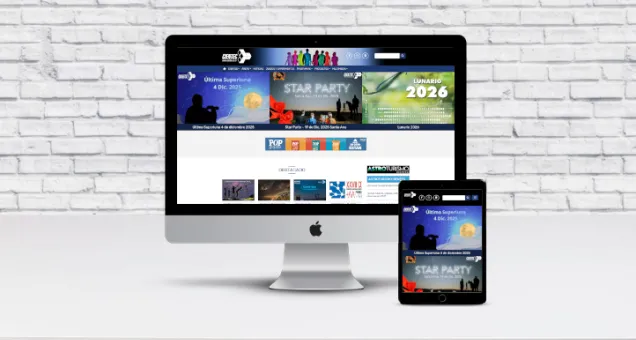 Vista de página principal de cientec.or.cr